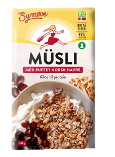 Musli m/Puffet Norsk Havre 630g