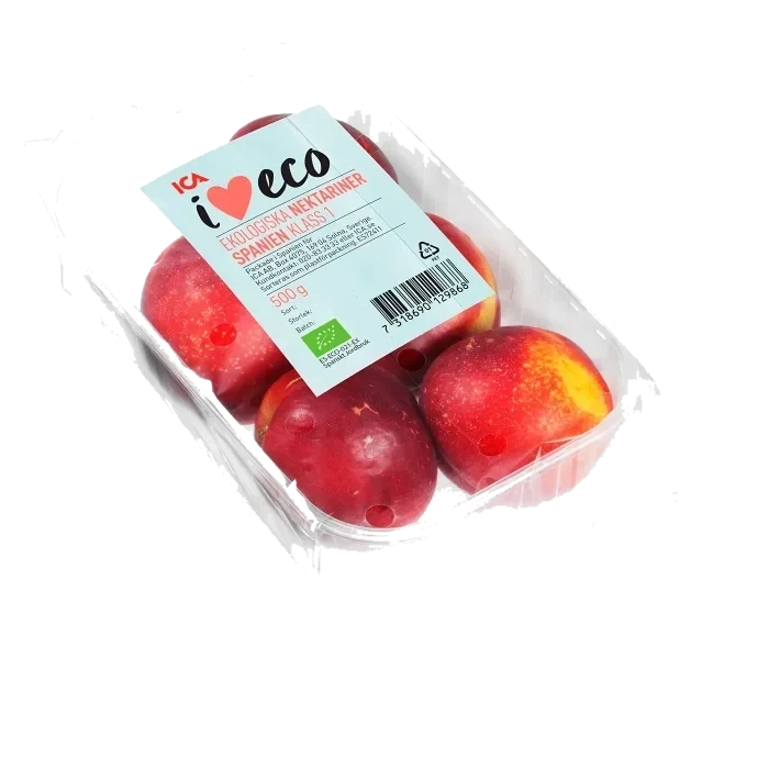 Nektarin i ask Ekologisk 500g ICA I love eco Klass 1