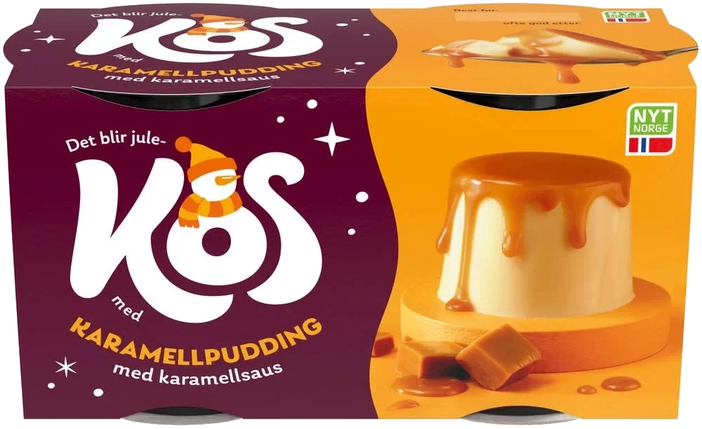 Karamellpudding med karamellsaus