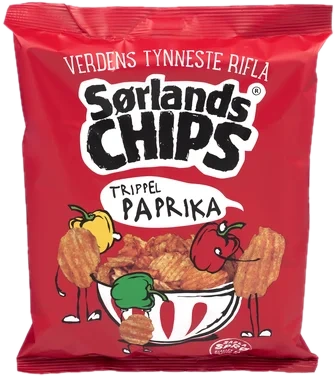 Sørlandschips Trippel Paprika 275g