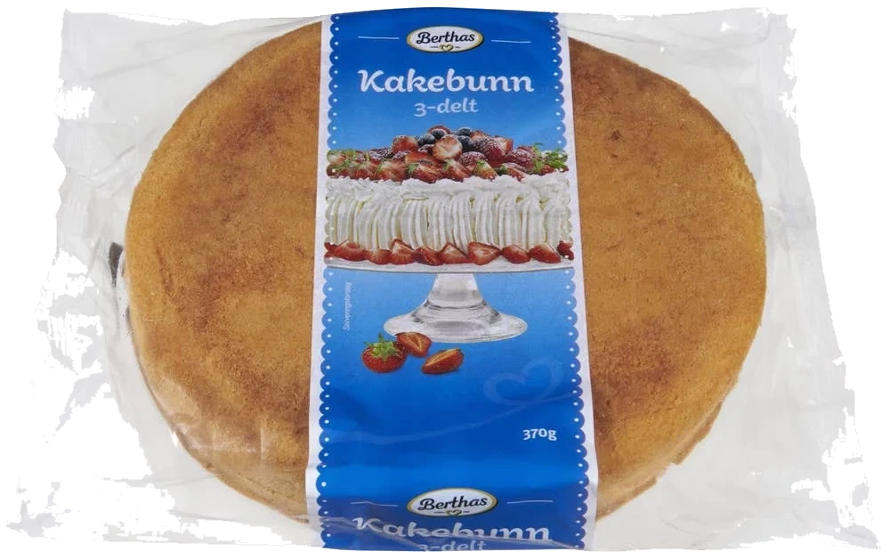 Kakebunn i 3 deler