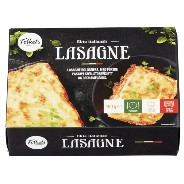 Lasagne 400g Folkets