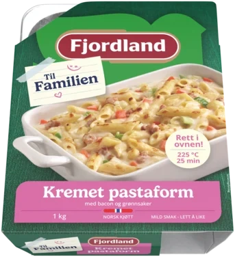 Kremet Pastaform til Familien m/Bacon&Grønnsaker 1kg