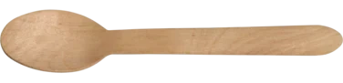 Skje Brun 16cm Bjørketre Voks