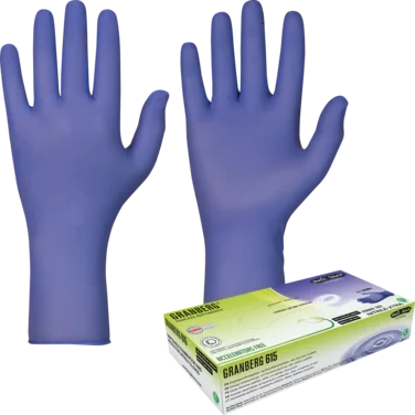 Engangshanske Soft Nitril Pudderfri Akselratorfri Indigo Farge 29.5 Cm Lengde Størrelse l