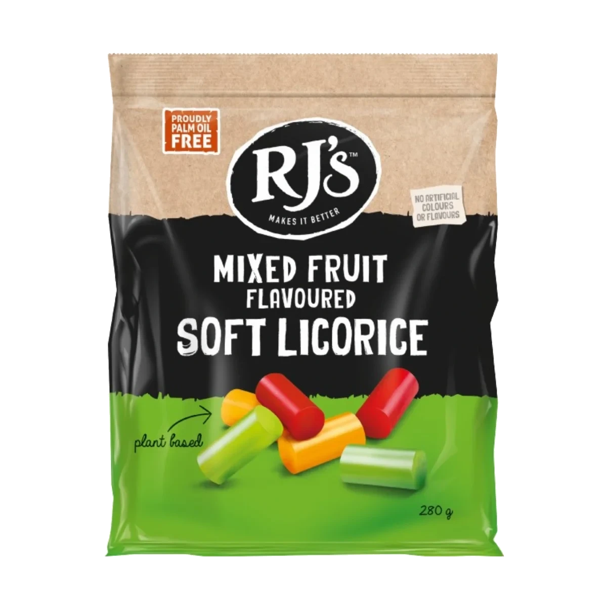 RJ'S Raspberry Soft Eating Licorice Bag 300 g DATOVARE