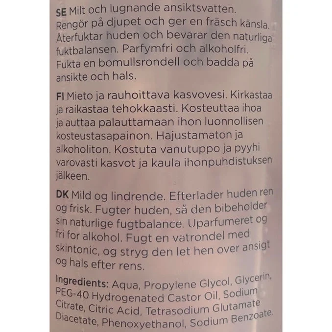 Face Soft & Soothing Toner