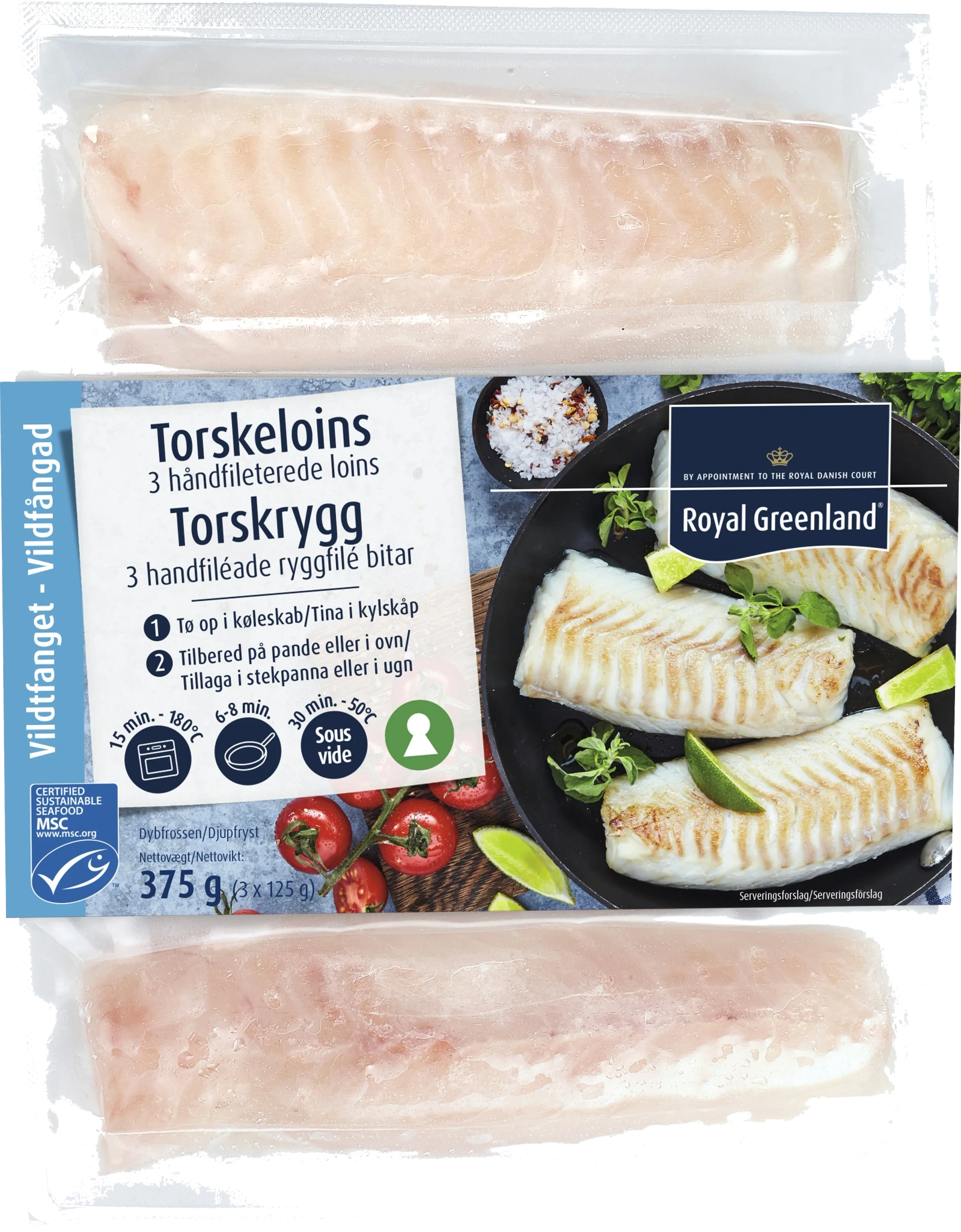 Torskryggfilé 3-pack