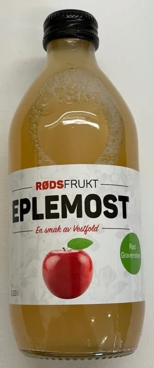 Eplemost Rød Gravenstein 0,33l Rødsfrukt