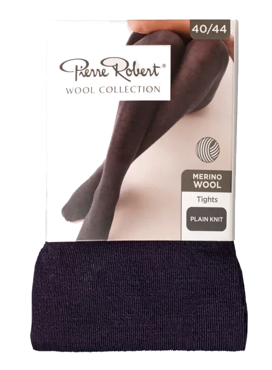 Tights Wool Black 44-48 Pierre-Robert