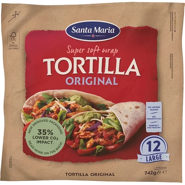 Tortilla Original Large (12-pack) 742g Santa Maria