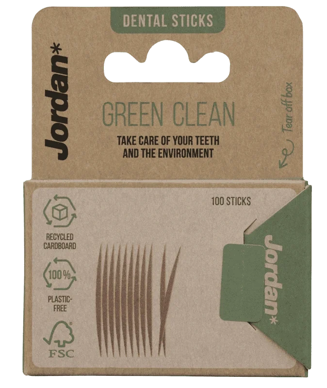 Jordan Tannstikker Green Clean 100stk