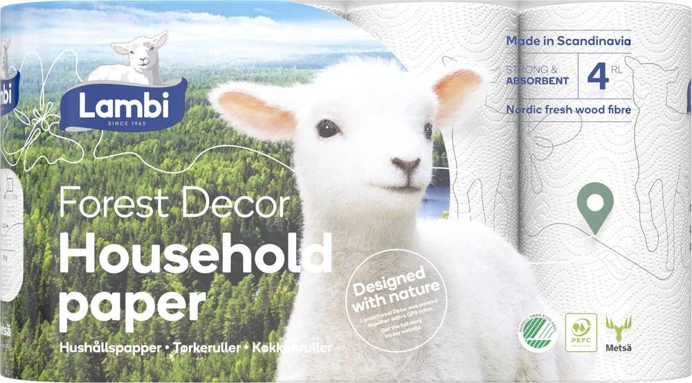 Tørkerull med dekorasjon