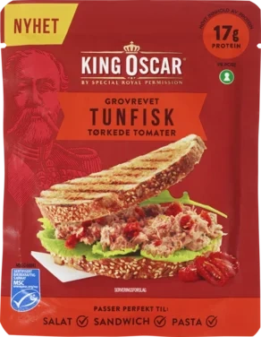 Tunfisk Tomat Grovrevet 85g King Oscar