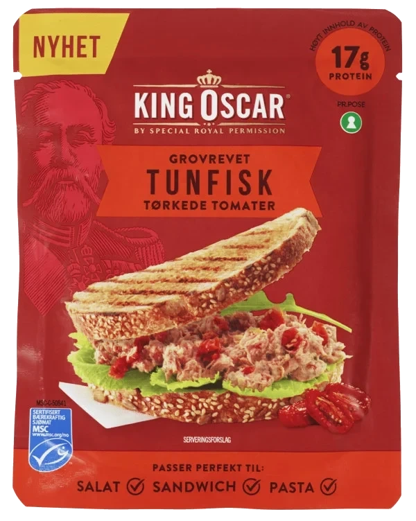 Tunfisk Tomat Grovrevet 85g King Oscar