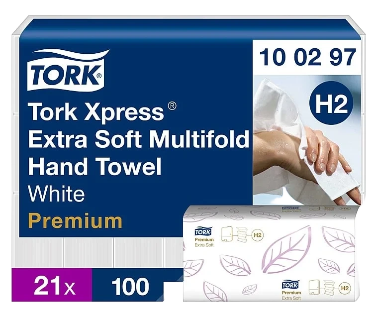 Tork Håndtørk H2 Prem. Myk 21X100stk