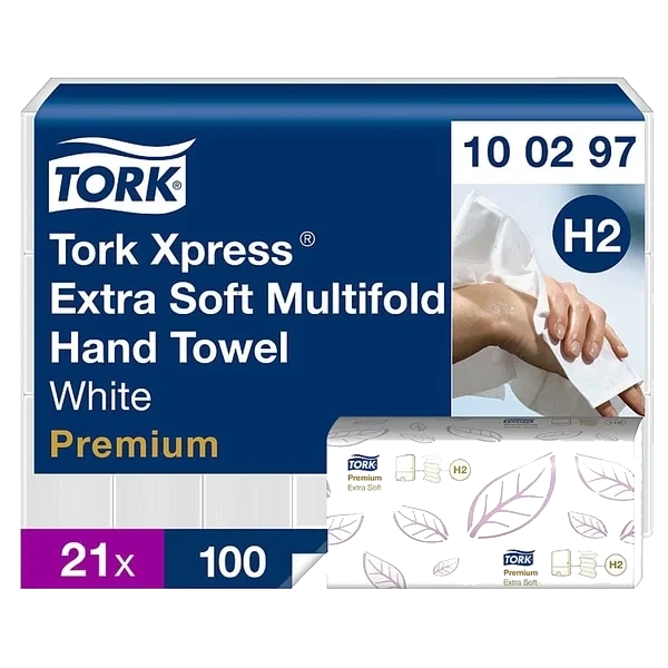 Tork Håndtørk H2 Prem. Myk 21X100stk