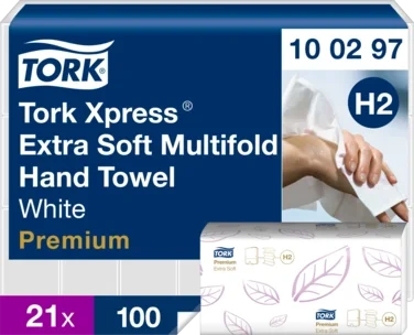 Tork Håndtørk H2 Prem. Myk 21X100stk