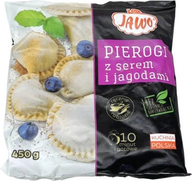 Pierogi Jawo med Ost/blåbær