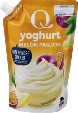 Q Yoghurt Melon & Pasjon 800g