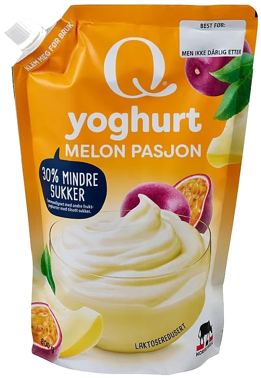 Yoghurt Melon/Pasjon 800g Q
