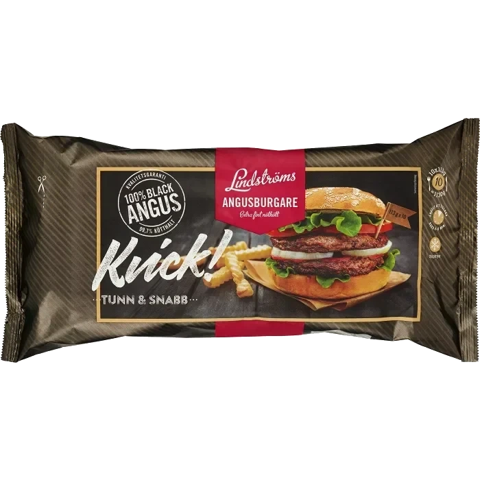 Angusburgare storpack 10-p 1130g Lindströms