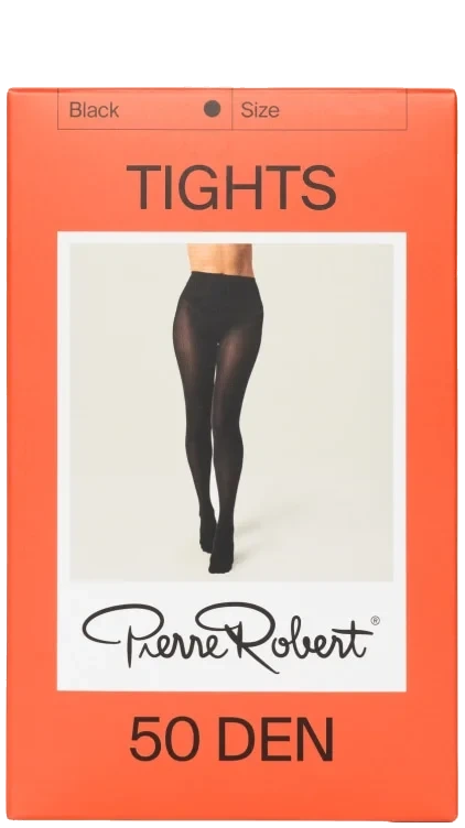Tights 50 Den Black 36-40 Pierre Robert