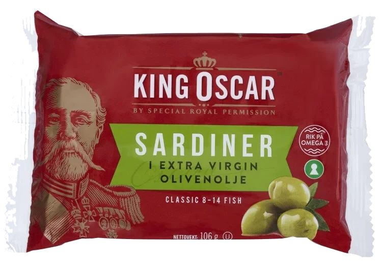 Sardiner I Olje 106g King Oscar