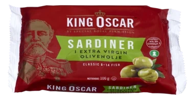 Sardiner Classic i Olivenolje 106g King Oscar
