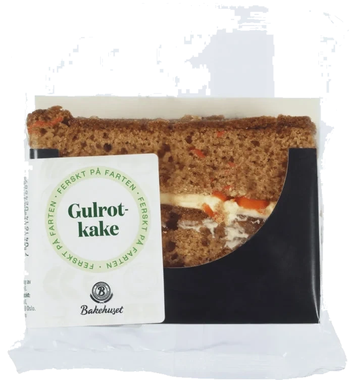 Gulrotkake 55g Porsjonskake Bakehuset