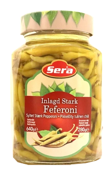 Sera Pickled Hot Peppers 640g