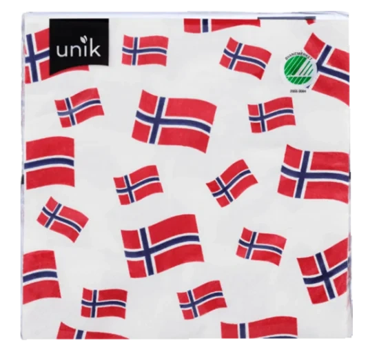 Unik Lunsjservietter 17.mai 20stk