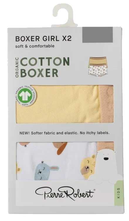 Boxer Cotton Yellow-White 98-104 Pierre Robert