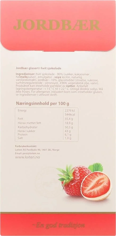 Fruktsjokolade Jordbær