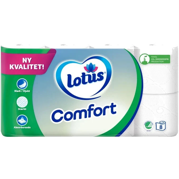 Toalettpapper Comfort 8-pack