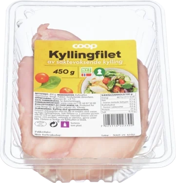 Coop Kyllingfilet Saktevoksende 450g
