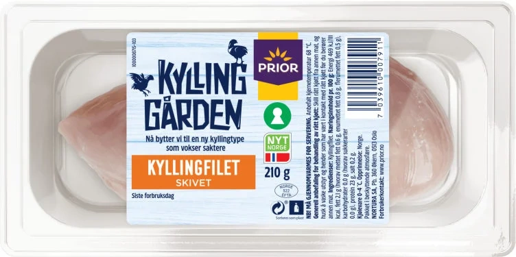 KG Kyllingfilet 2 Skiver 210g Enh