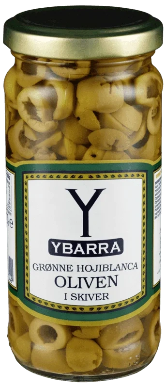 Ybarra Grønne Oliven i Skiver 120g