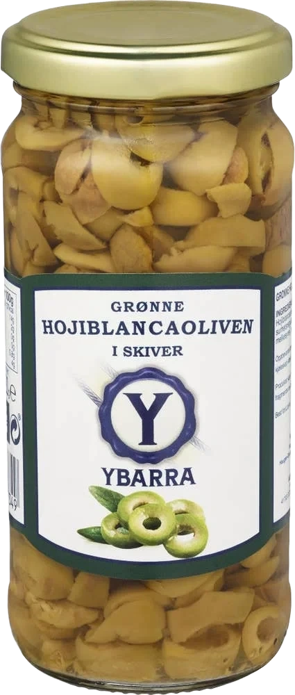 Ybarra Grønne Oliven i Skiver 120g