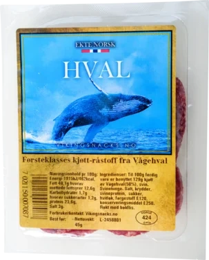 Hvalpølse 45g Vikingsnacks