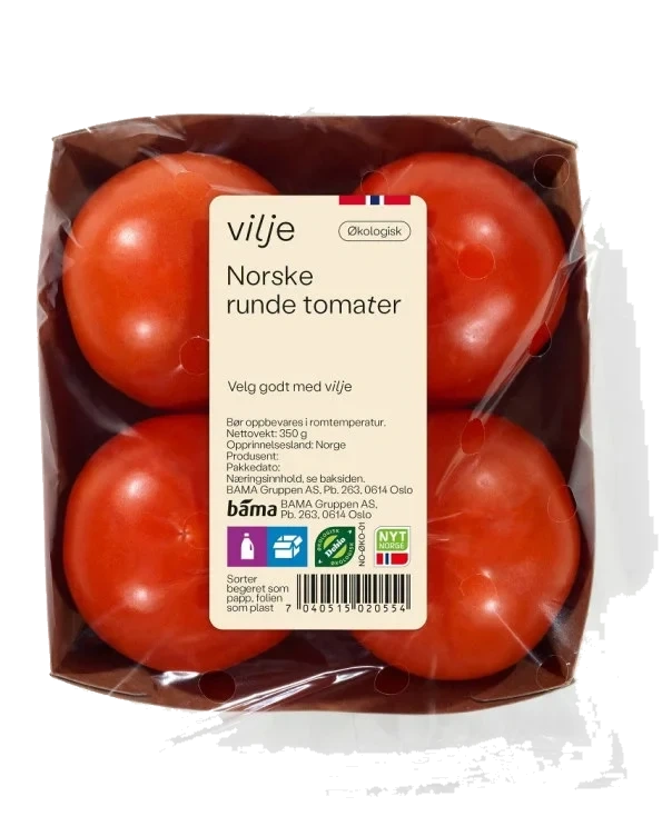 Tomat Økologisk 350g Vilje