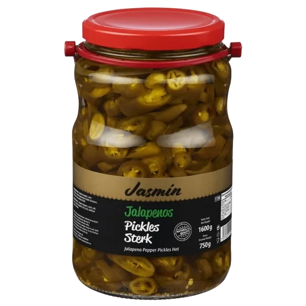 Jasmin Jalapeno Skivet Sterk 1600g