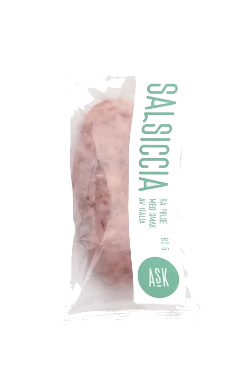 Salsiccia Rå Pølse 80g Singelpakket Ask