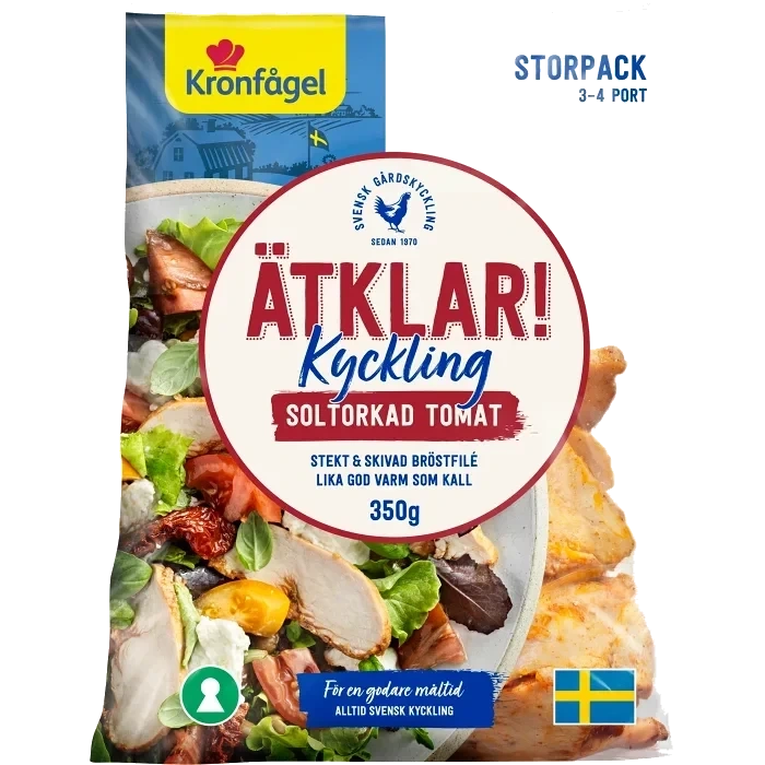 Kyckling Ätklar Skivad Soltorkad Tomat 350g Kronfågel