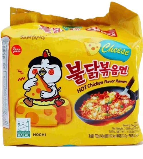 Buldak Hot Chicken Cheese 5pk
