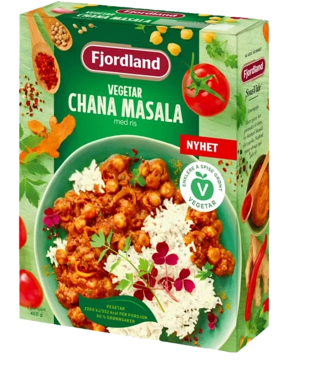 Chana Masala Vegetar 460g Fjordland