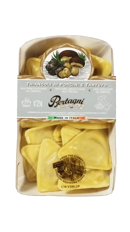 Triangoli m/Steinsopp & Trøffel 250g Bertagni