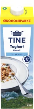 Tine Lettyoghurt Naturell 1kg