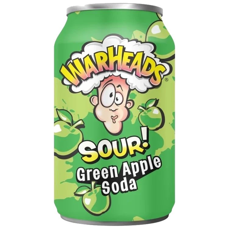 Warheads Green Apple 355ml