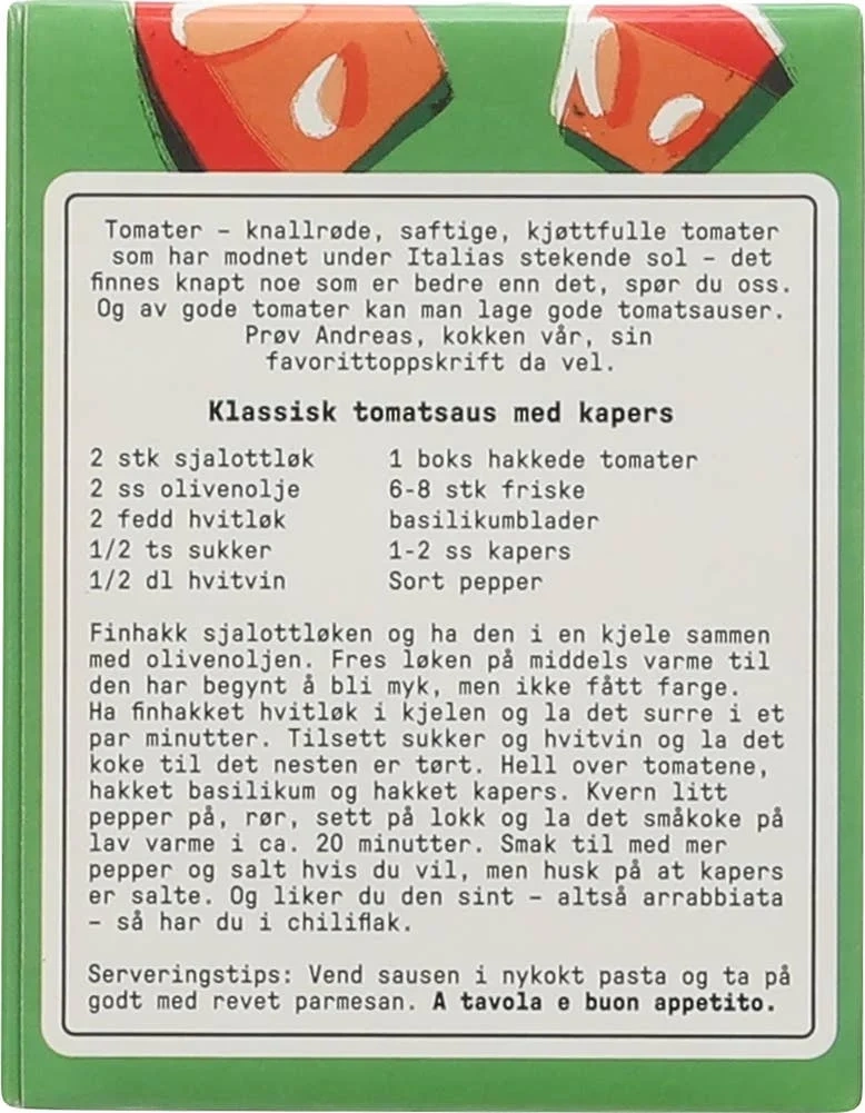 Økologiske hakkede tomater